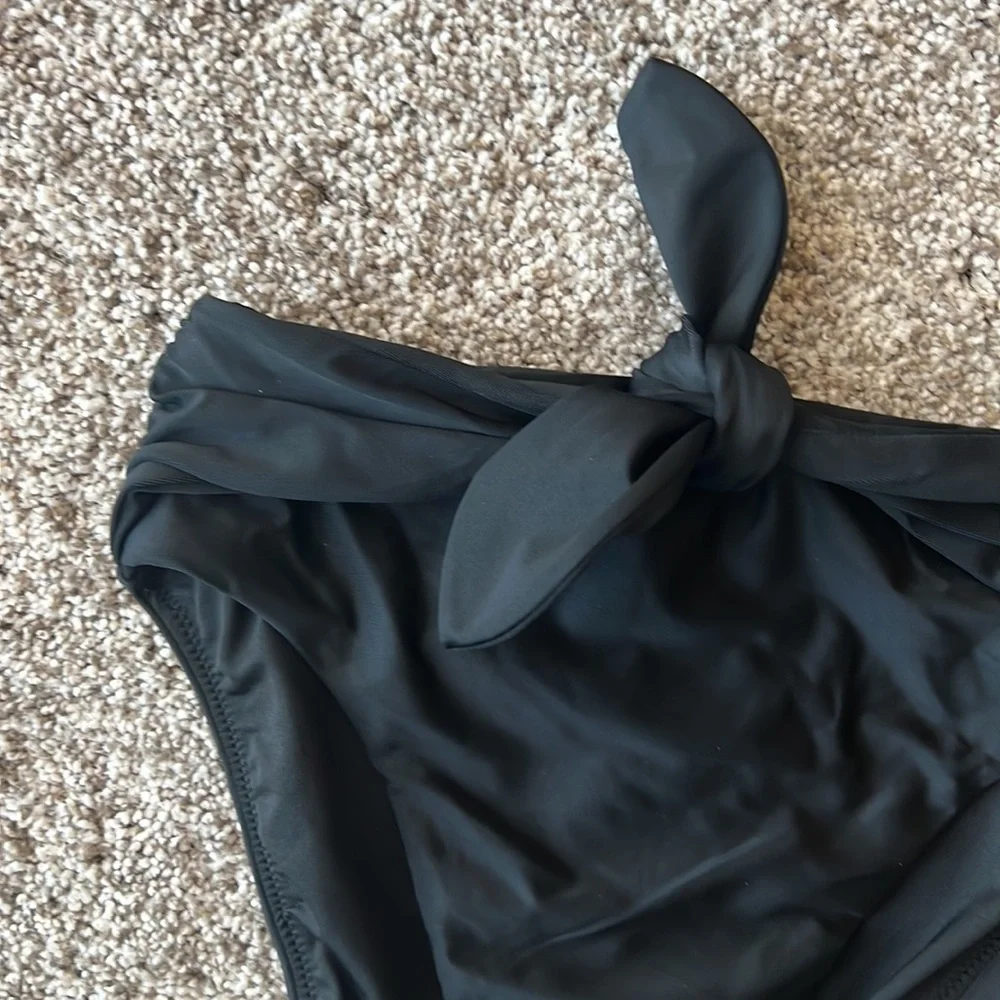 J. Crew Tie High-Rise Bikini Bottom - Picture 2 of 4